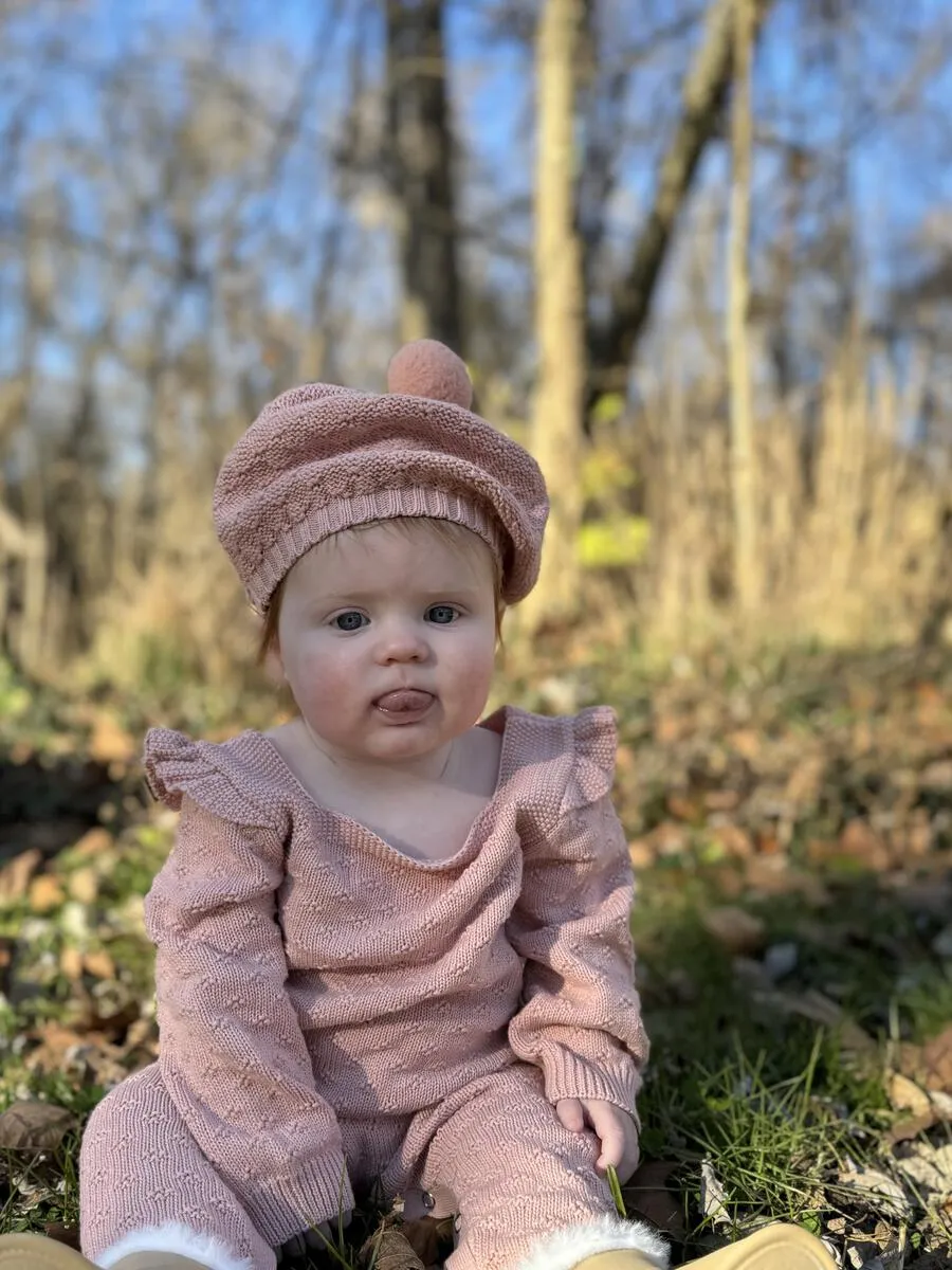 0-3Y Pink Susan Pom Hat