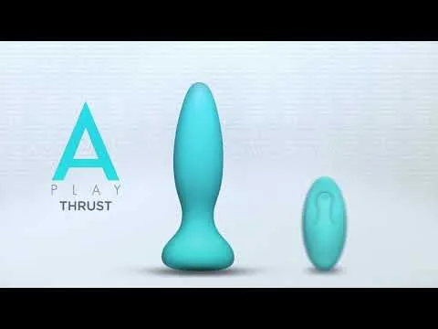 A Play Rechargeable Silicone Experienced Anal Plug w/Remote - Teal