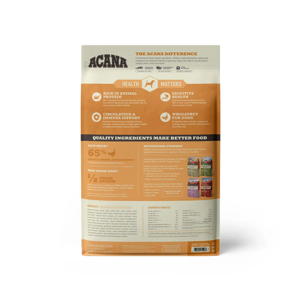 ACANA Singles Limited Ingredient Diet Grain-Free Dry Dog Food