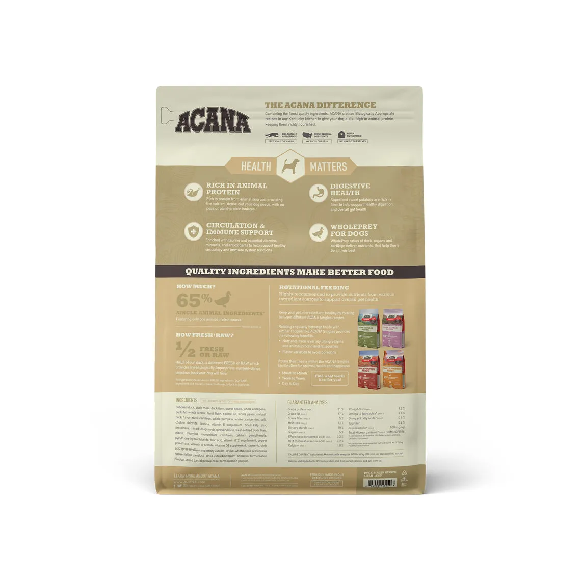 ACANA Singles Limited Ingredient Diet Grain-Free Dry Dog Food