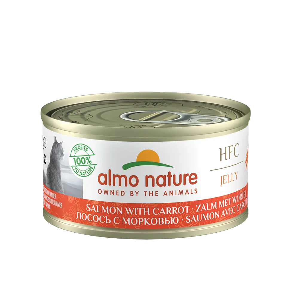 Almo Nature Cat HFC Jelly Salmon with Carrot 70g