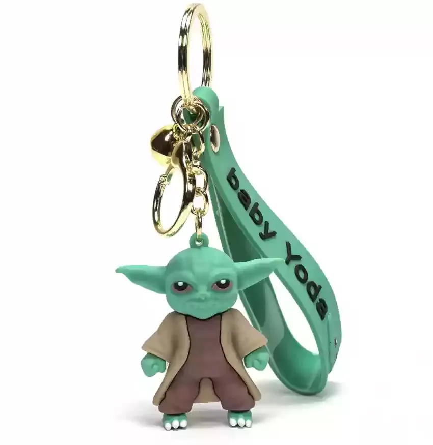 Baby Yoda DAD | 3D Lanyard Keychain | Durable