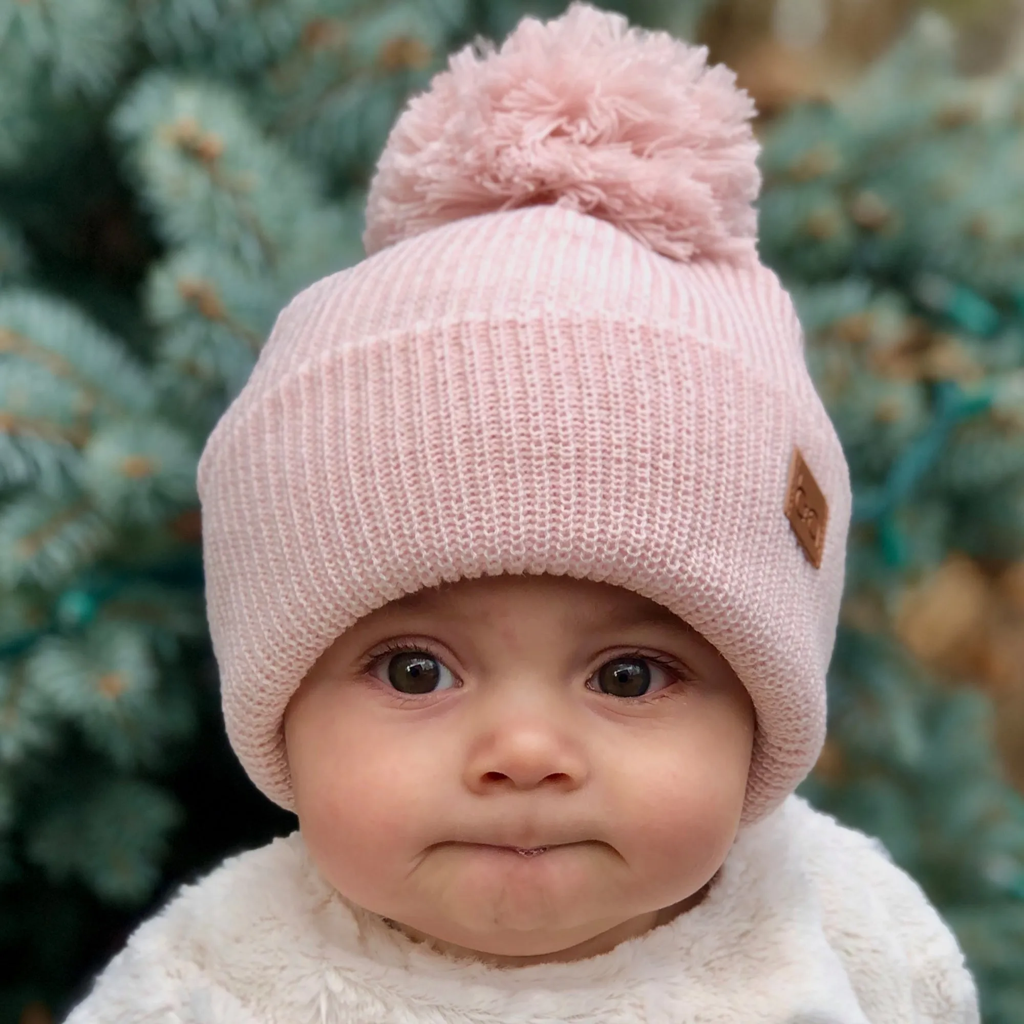 Babyfied Apparel - PomPom Toque - Light Pink