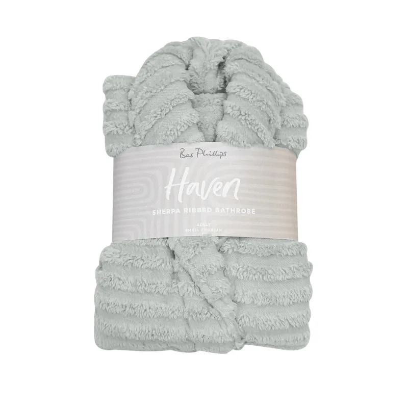 Bas Phillips Haven Sherpa Ribbed Bathrobe