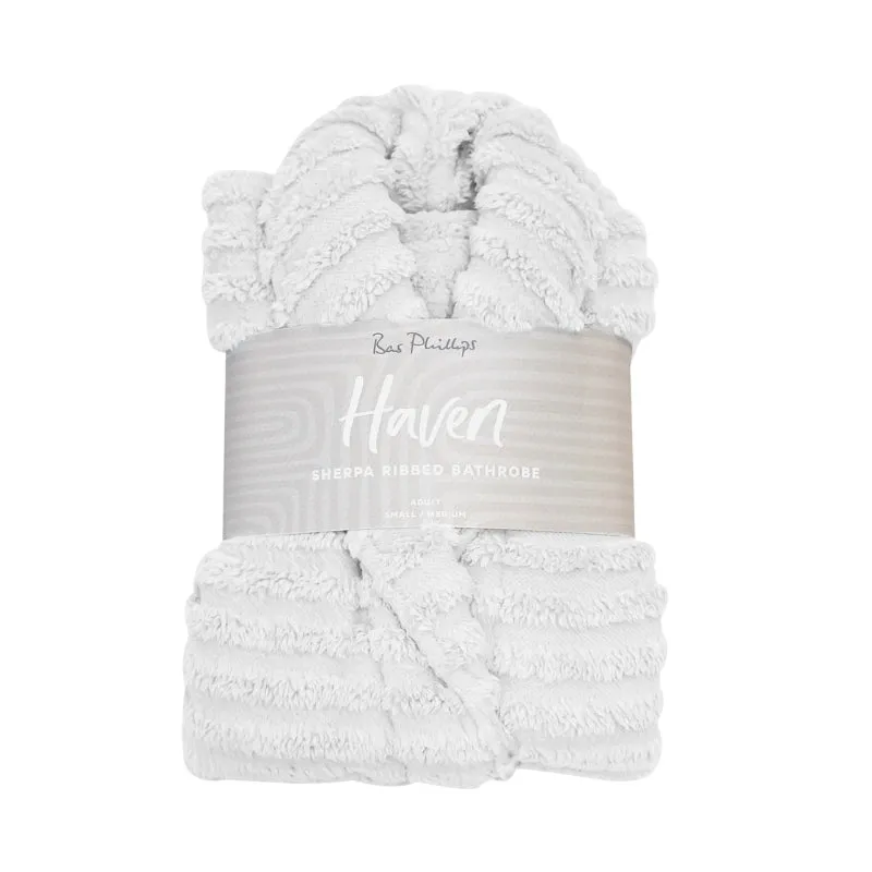 Bas Phillips Haven Sherpa Ribbed Bathrobe