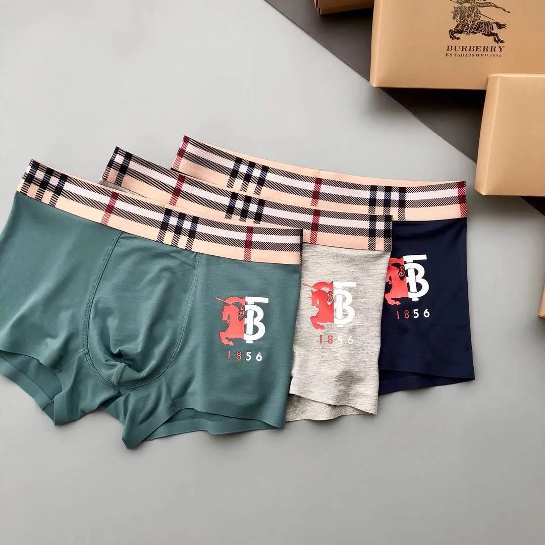 Berry 1856  Print Logo  3 in 1 Lightweight Boxers