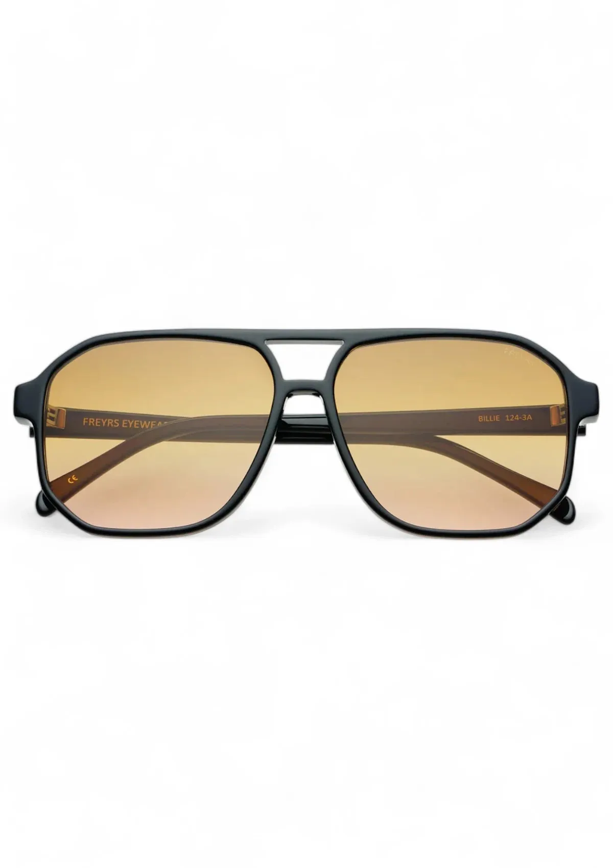 Billie Aviator Sunglasses - Black Brown