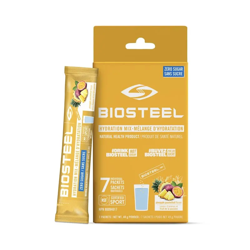 BioSteel Hydration Mix Packs 7 Sachets Box Caddy - Assorted Flavours