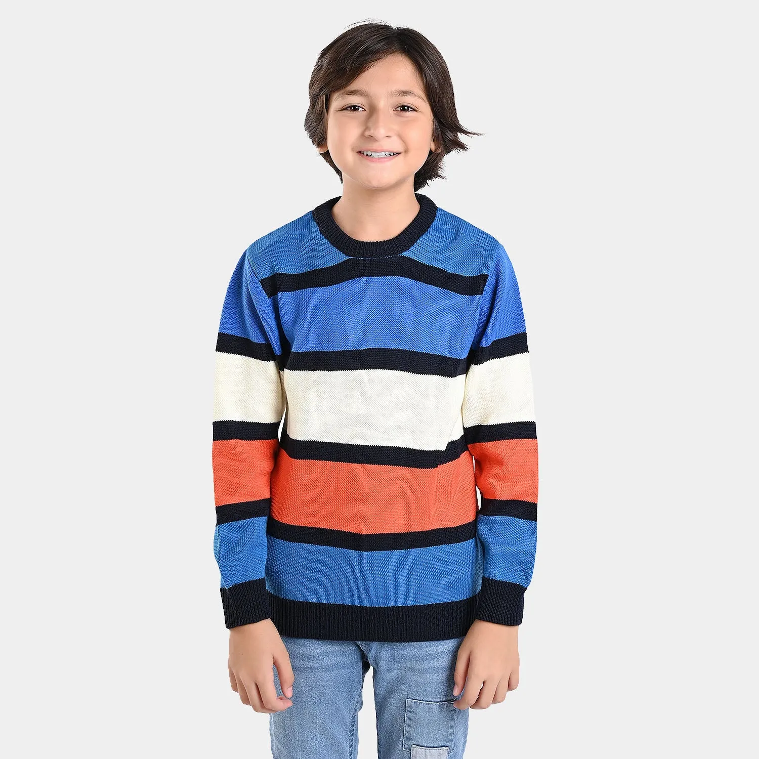 Boys Acrylic Sweater-Multi