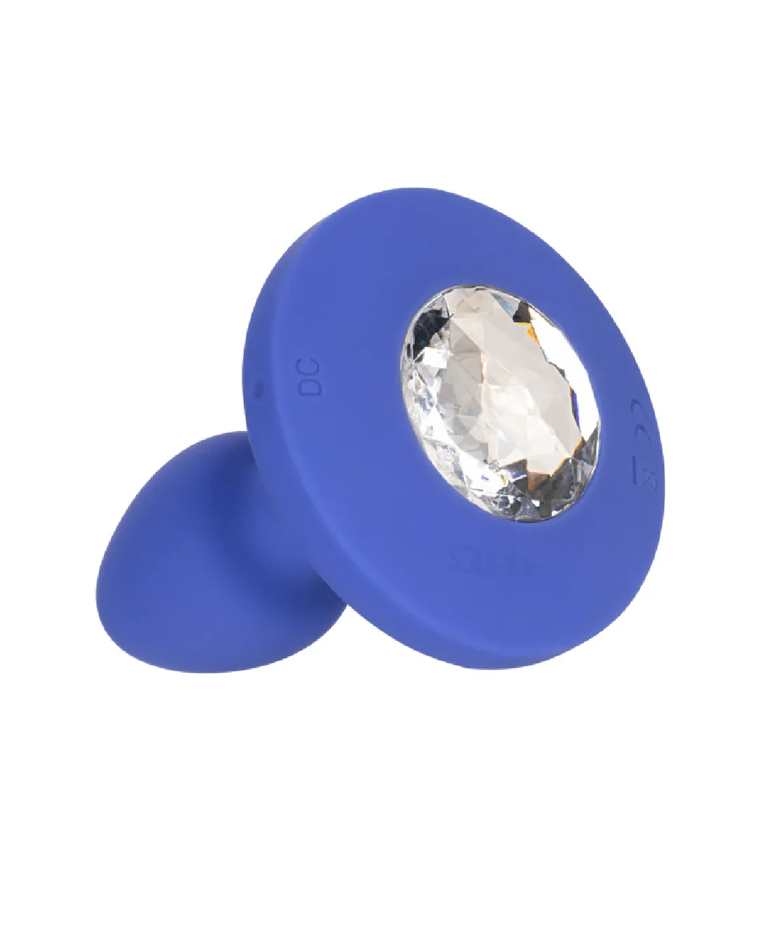 Cheeky Gems Small Rechargeable Vibrating Butt Plug - Blue