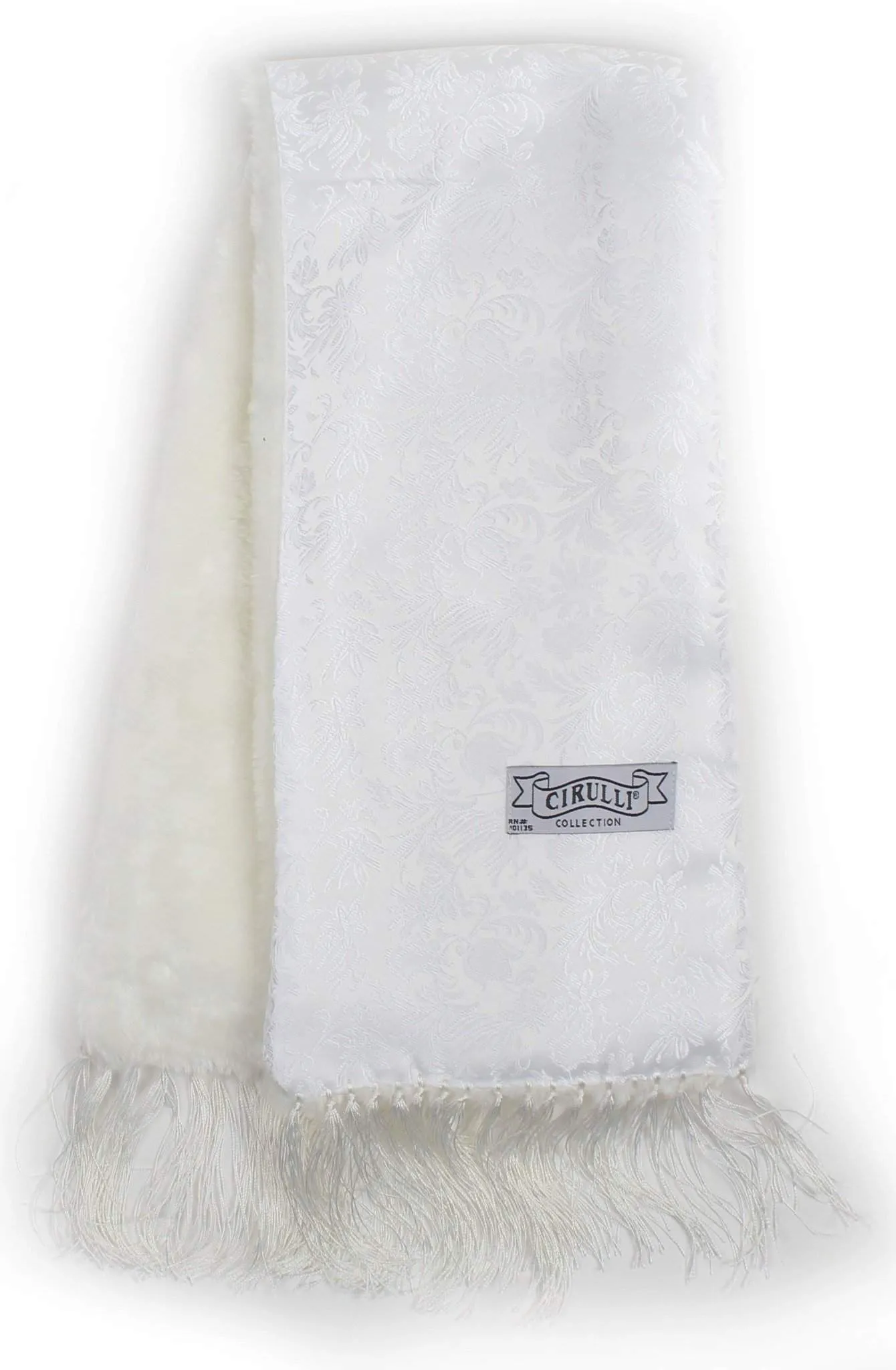 Cirulli Men's Extra Comfortable White Scarf