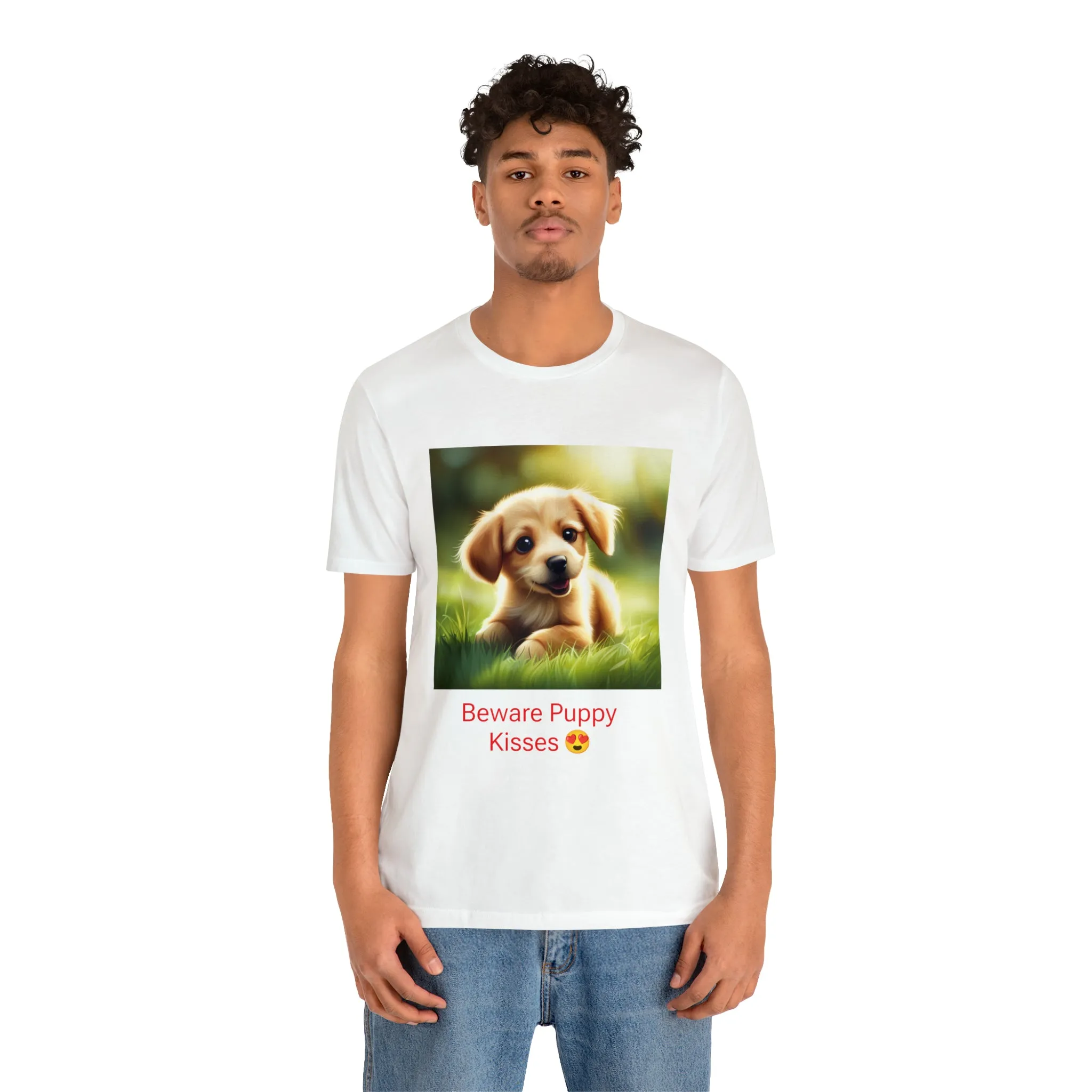 Cute Puppy Kisses T-Shirt - Adorable Smiling Dog Apparel