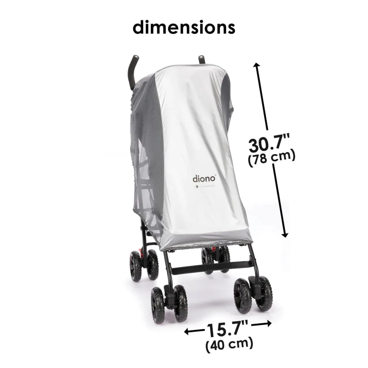 Diono Stroller Sun & Insect Net - Silver