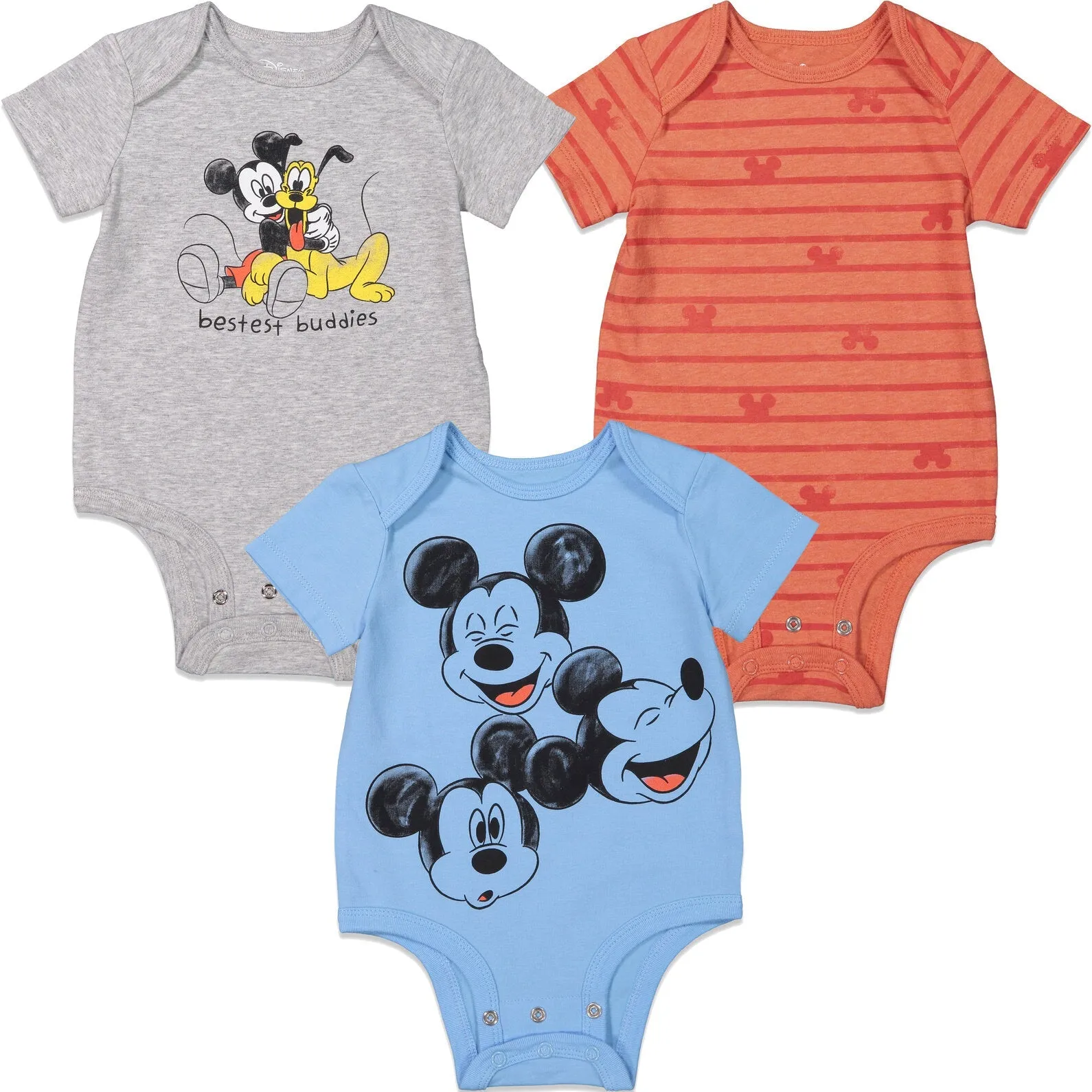 Disney Mickey Mouse 3 Pack Bodysuits