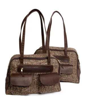 Dog Carrier - Winter - Brown Wool - Tweed Carriers