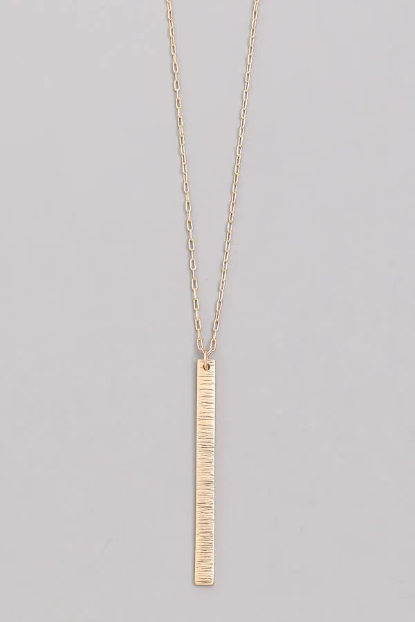 Durable bar chain necklace