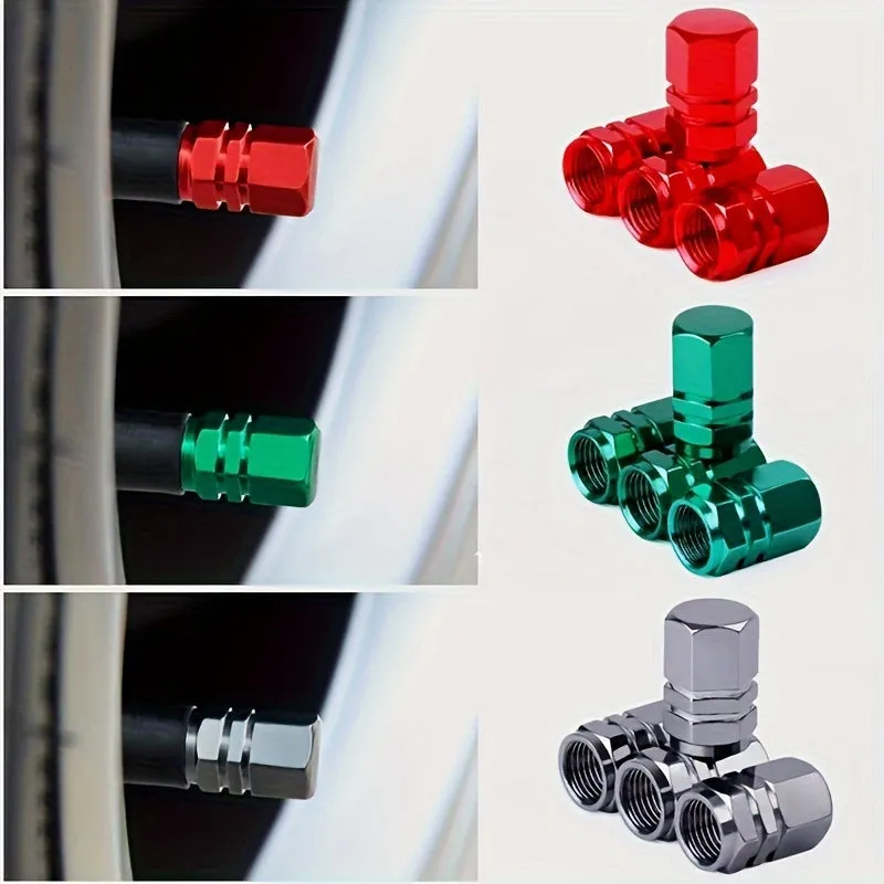 Durable Waterproof Valve Caps for Automotive Wheels and Bikes