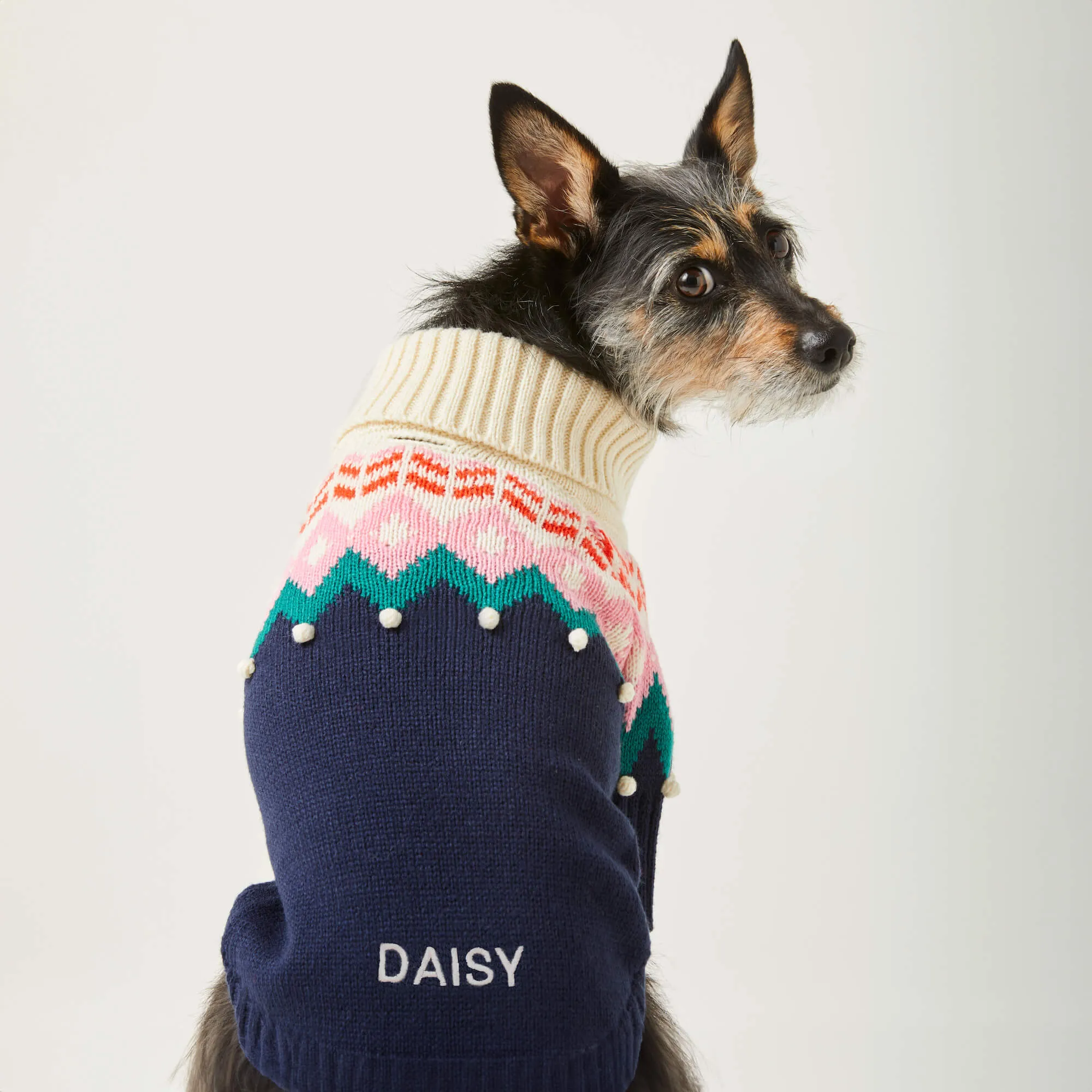 Fair Isle Bobble Dog Sweater