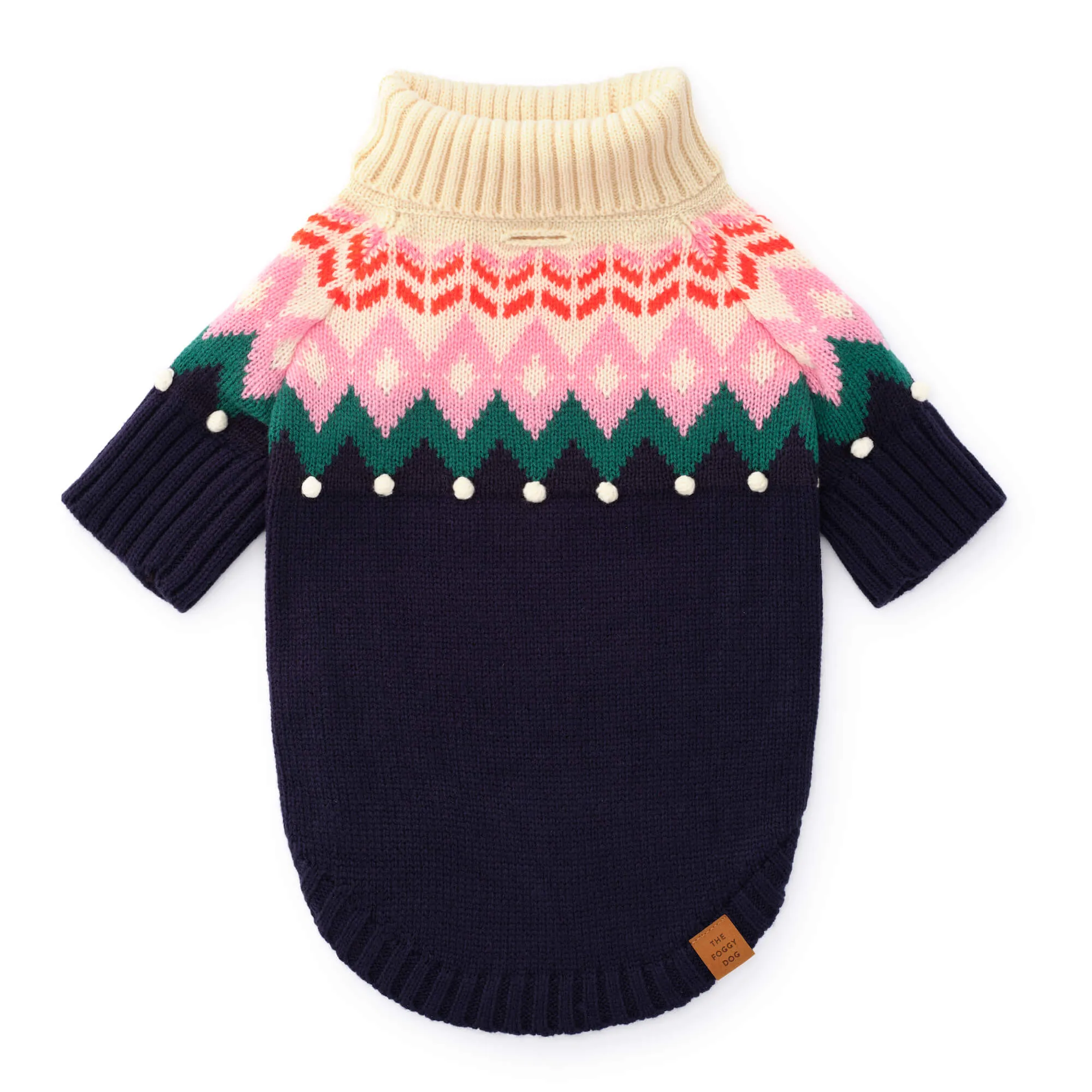 Fair Isle Bobble Dog Sweater