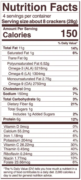 Foods Alive Organic Rosemary Sprouted Crisps 4oz.