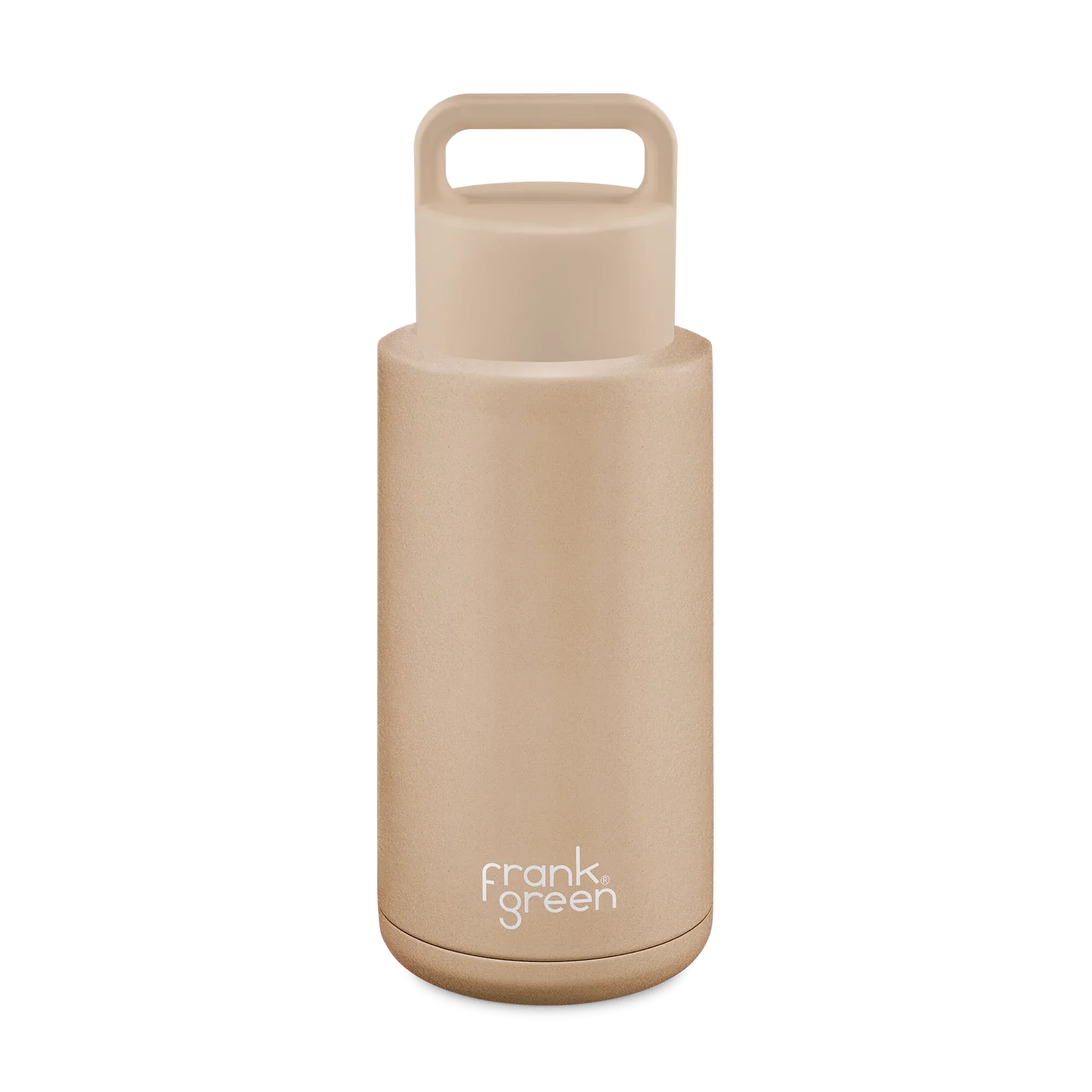 Frank Green Soft Stone Ceramic Reusable Bottle with Grip Lid 34oz/1000ml