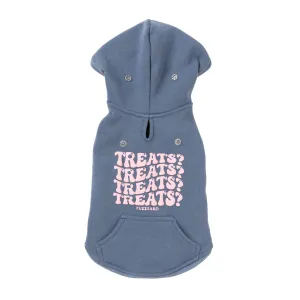 FuzzYard Dog Apparel Treats Hoodie Blue Size 1 XXSmall***