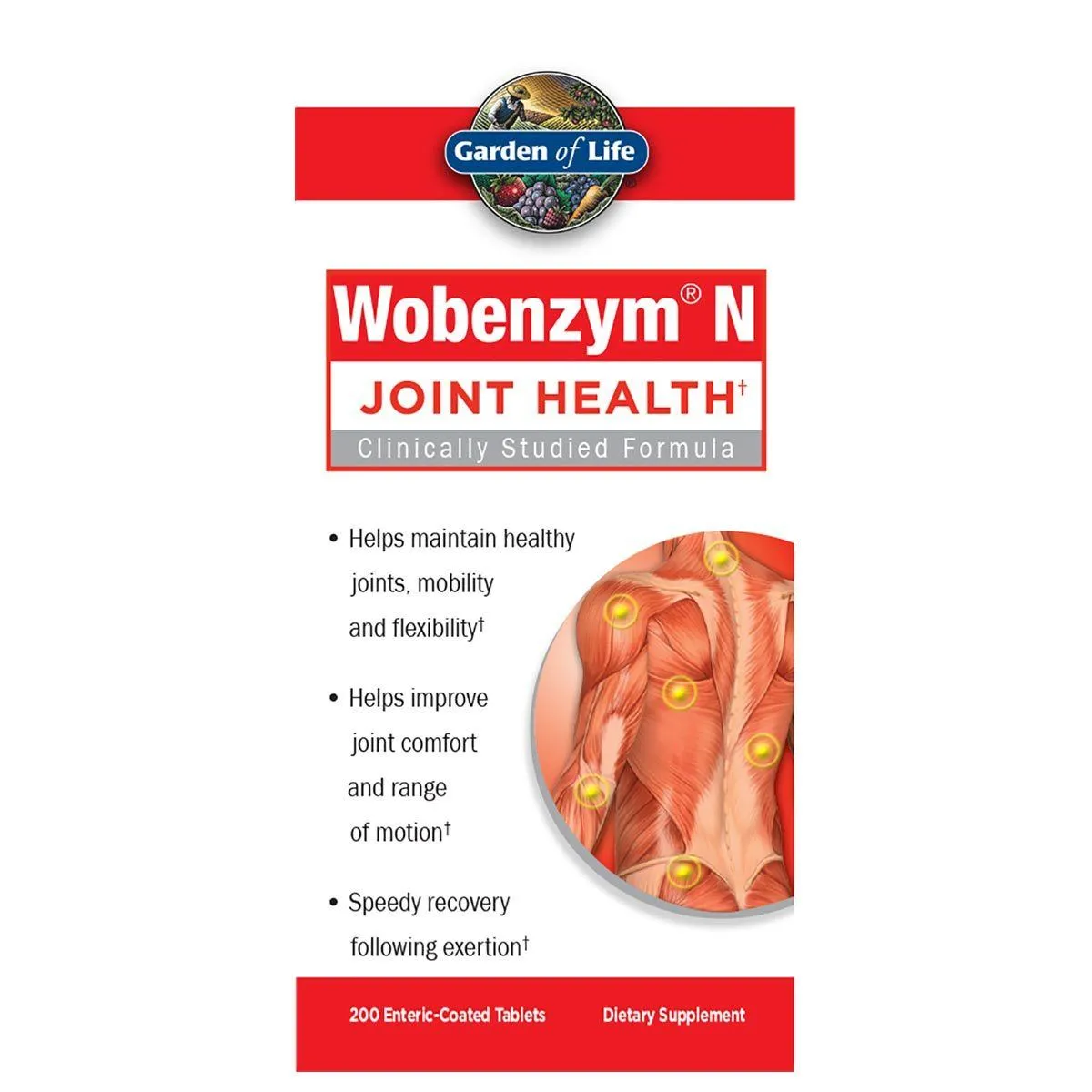 Garden Of Life Wobenzym N 200 Tablets