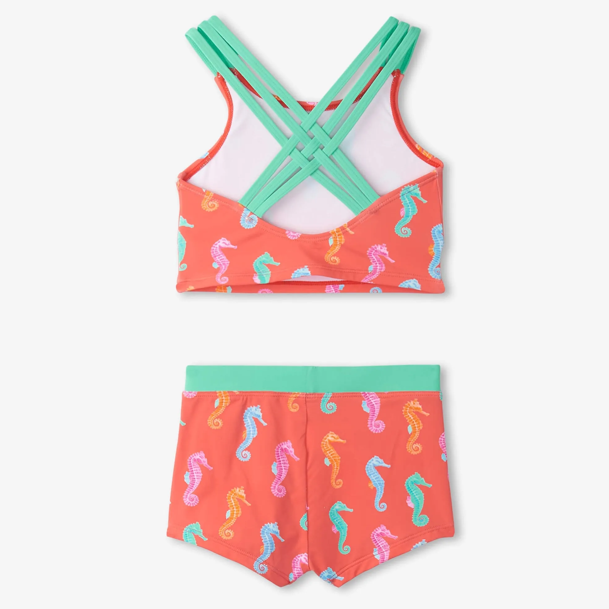 Hatley 2pc Short Swimsuit - Painted Sea Horse