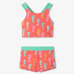 Hatley 2pc Short Swimsuit - Painted Sea Horse