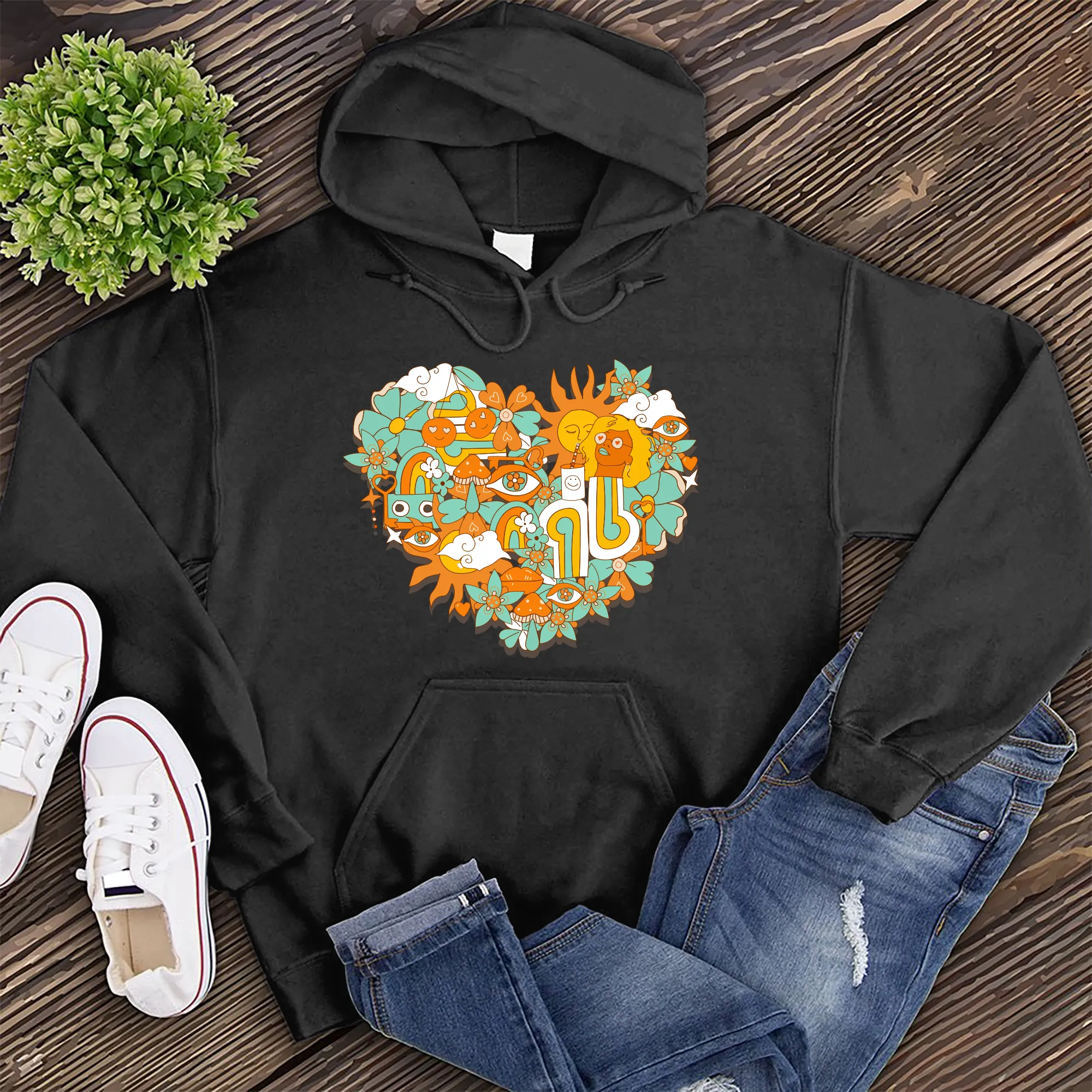 Hippy Heart Hoodie