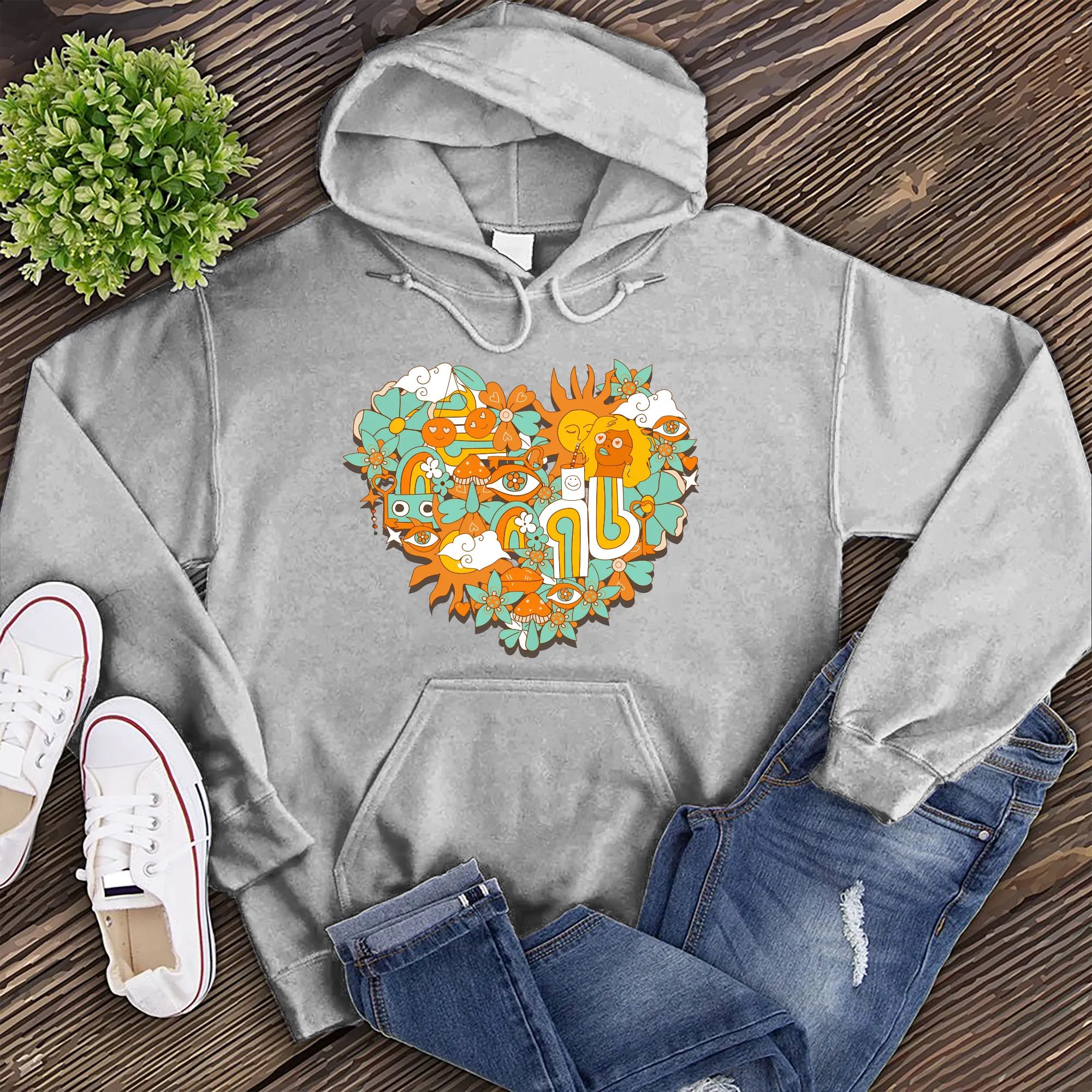 Hippy Heart Hoodie