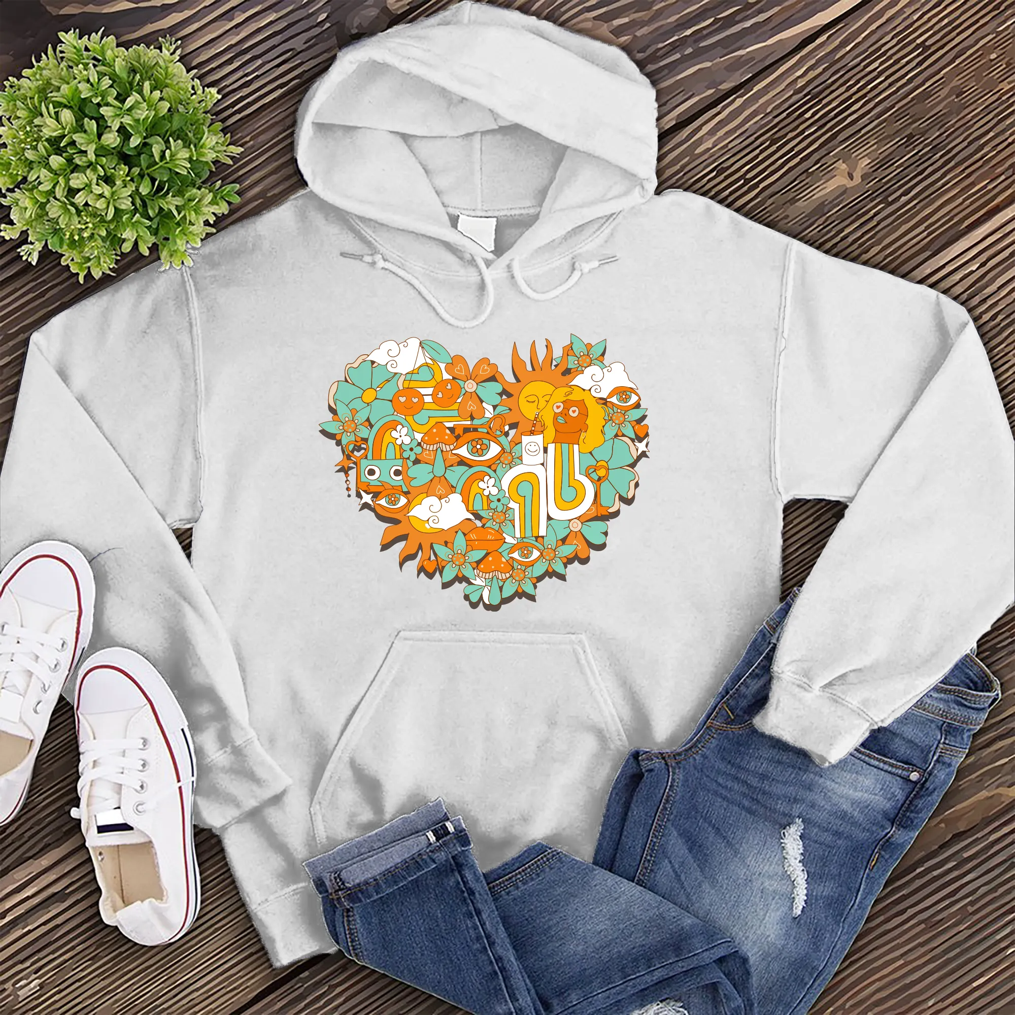 Hippy Heart Hoodie