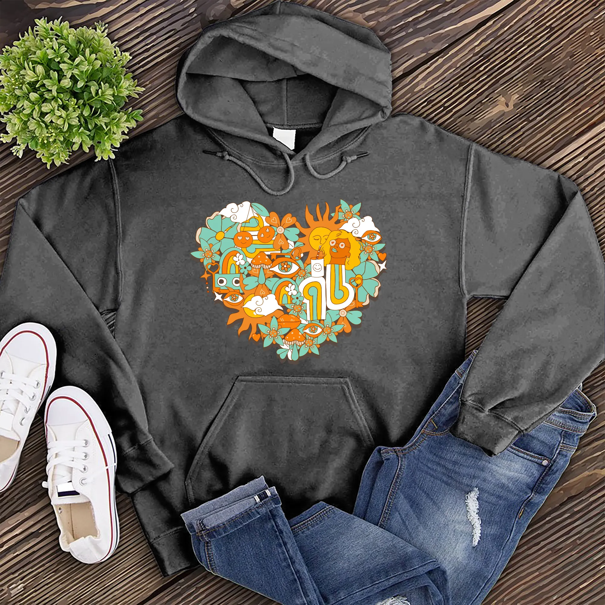 Hippy Heart Hoodie