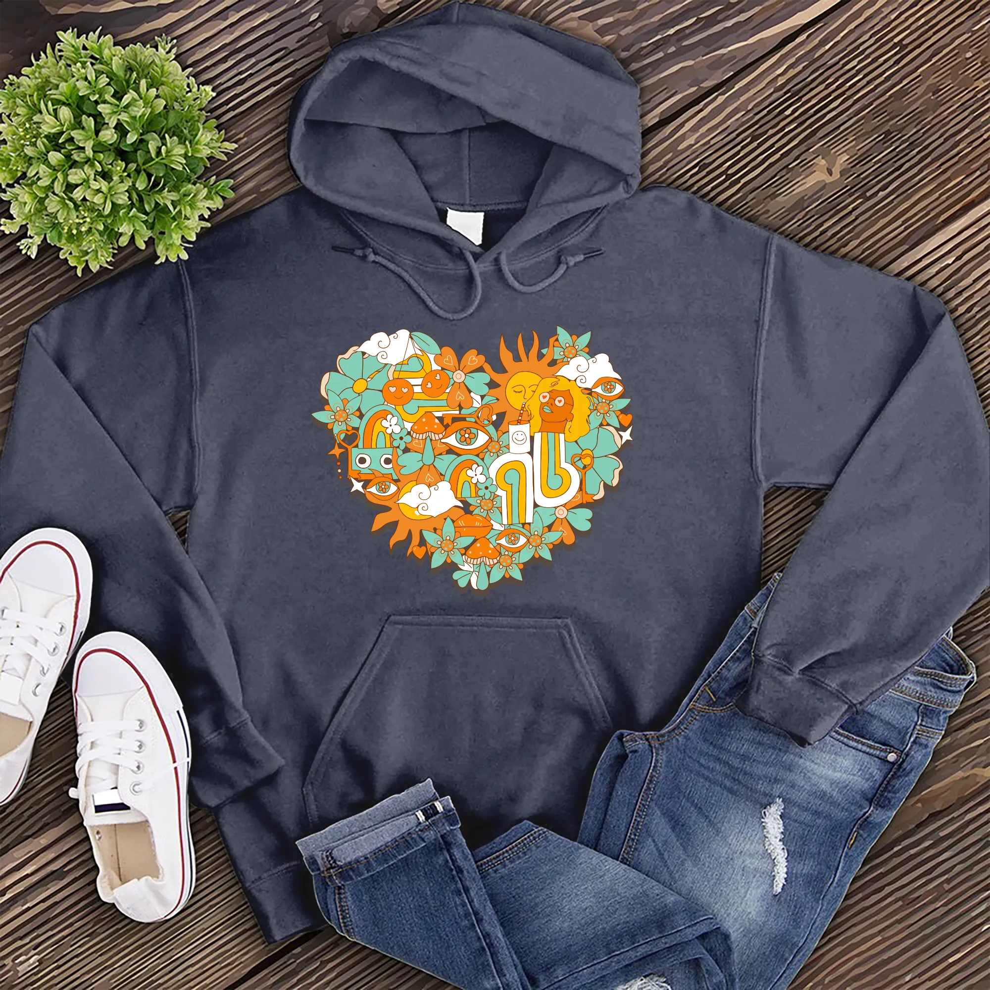 Hippy Heart Hoodie