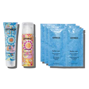 hydration trial kit | hydro rush intense moisture shampoo, conditioner, mask   perk up dry shampoo