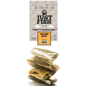 Just Fish Cod Skin Bites Dog & Cat Treats 100g