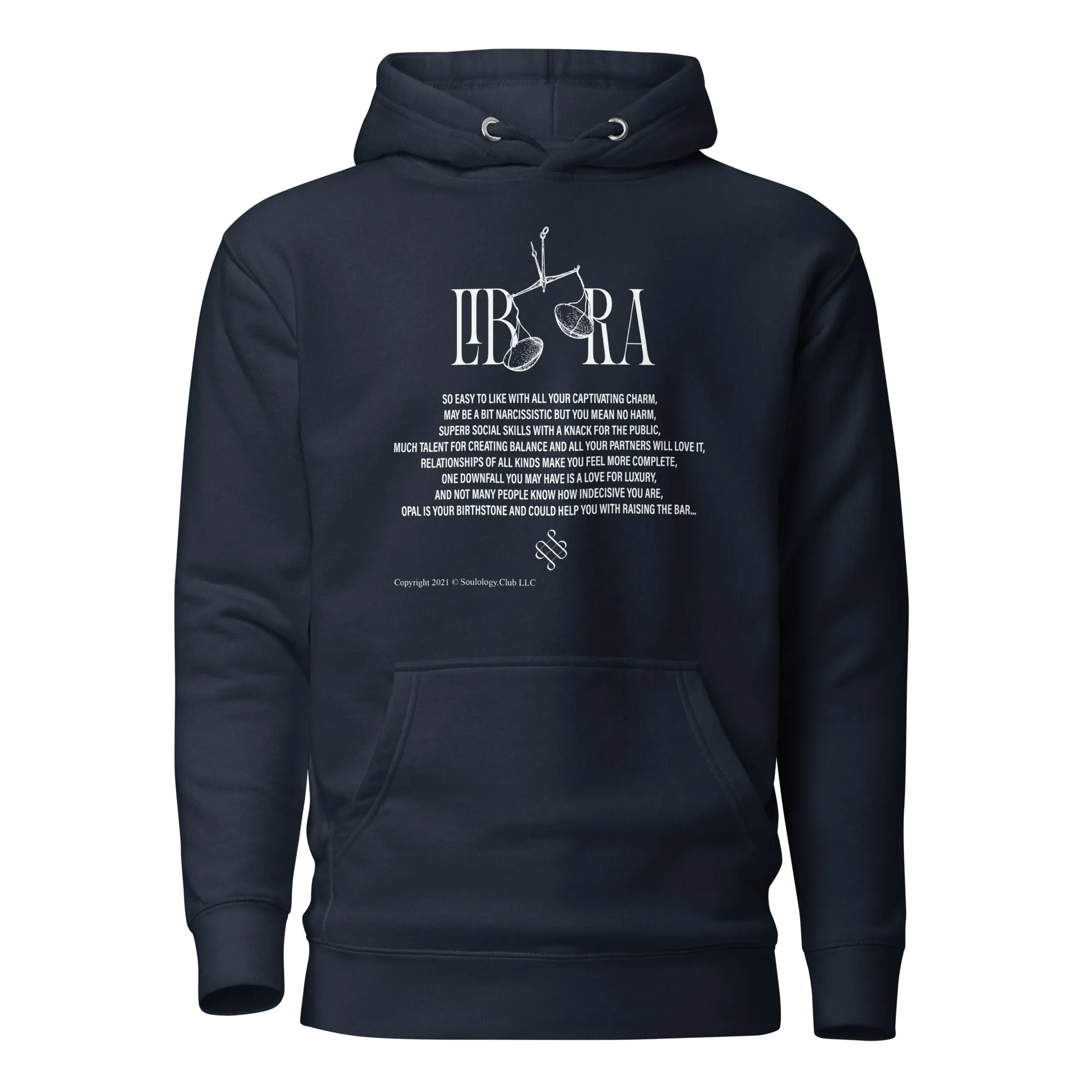 Libra Unisex Zodiac Poetry Hoodie