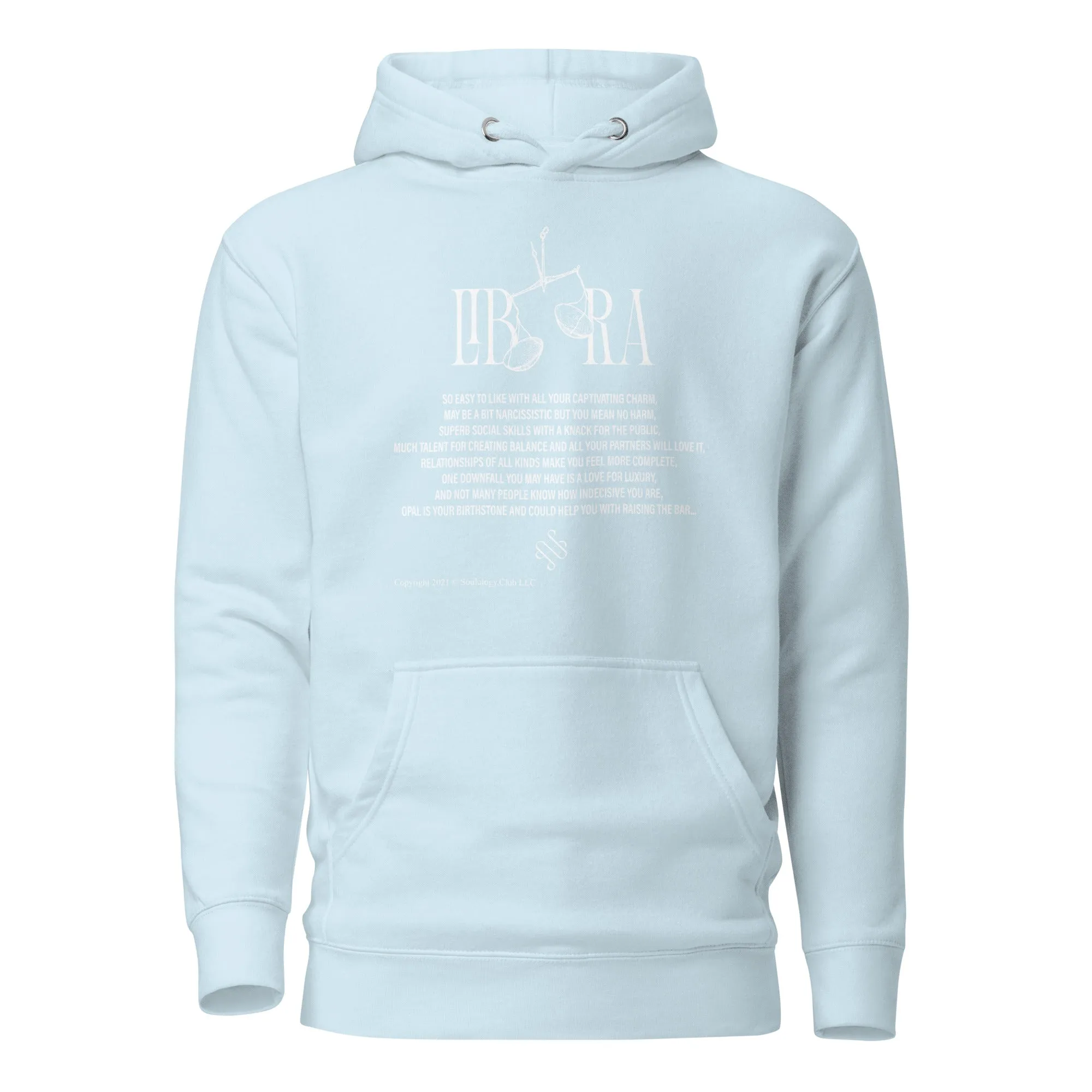 Libra Unisex Zodiac Poetry Hoodie