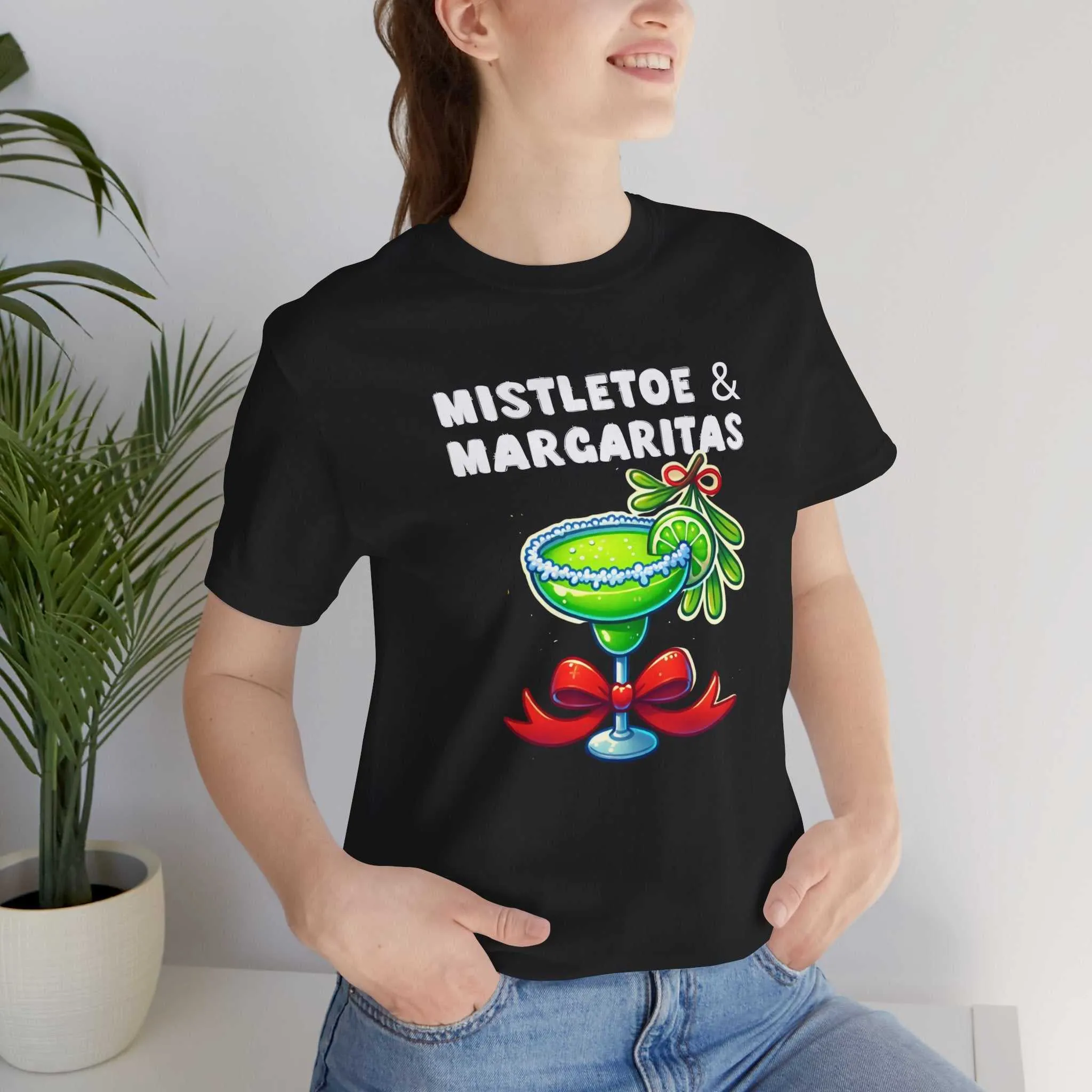 Mistletoe and Margaritas Shirt | Fun Holiday Apparel for Festive Cheer