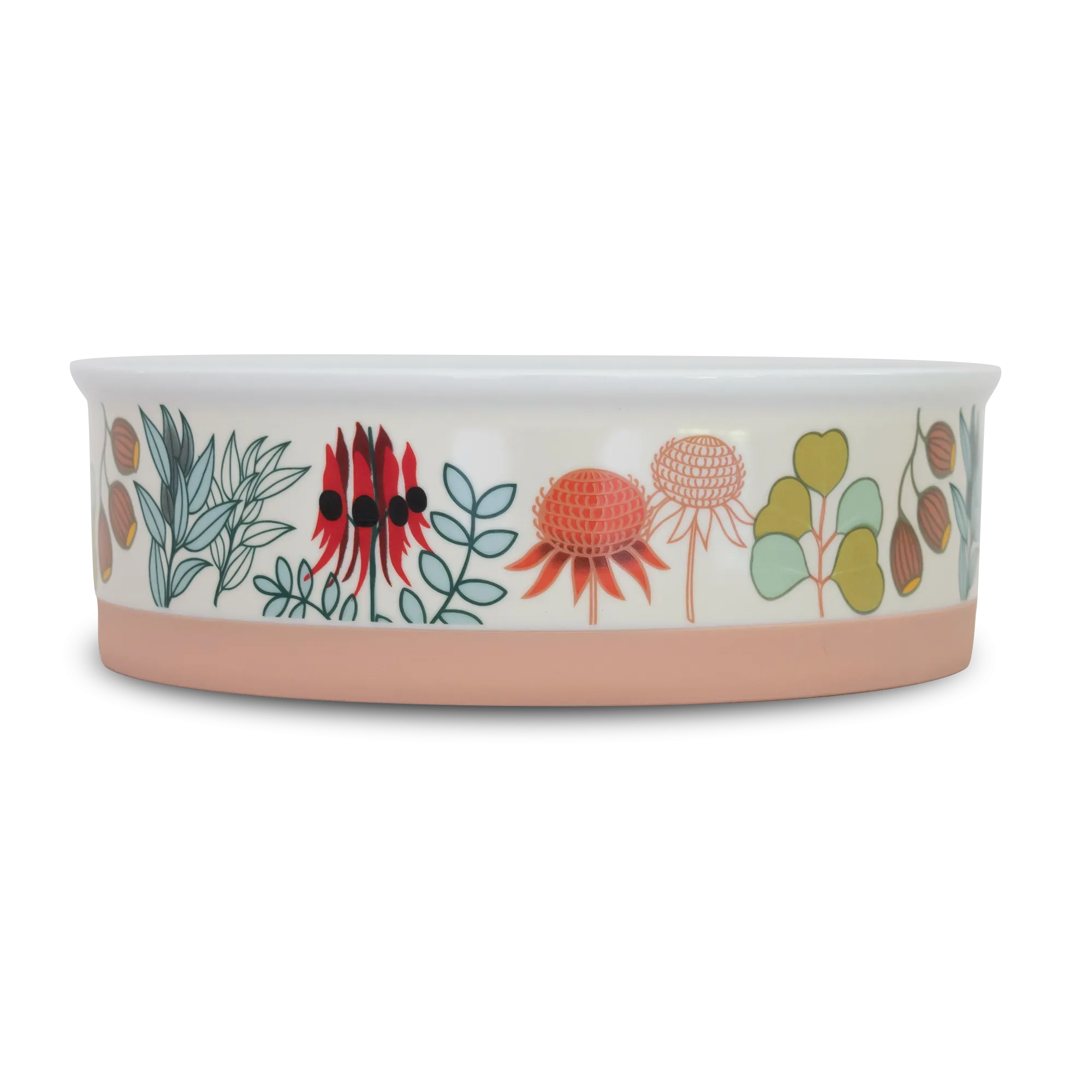 Native Flora - Ceramic Dog Bowls