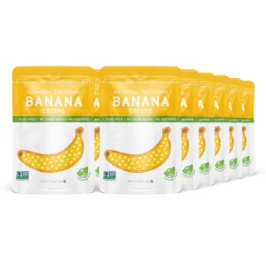 Nature’s Turn Freeze-Dried Fruit Snacks, Banana Crisps - Pack of 12 (0.53 oz Each)