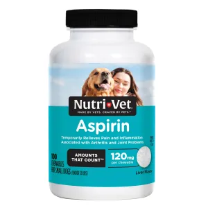 Nutri-Vet 120MG Aspirin For Dogs 100 Count