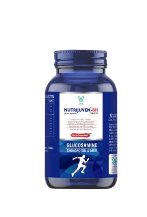 Nutrijuven I BH Bone Health I Combination of Divine Herbs & Modern Science I Glucosamine I Chondroitin & MSN  I Relieves Pain I Inflammation I Speed up joint Recovery I Enhances joint Flexibility I 60  (30 Tablets Free)