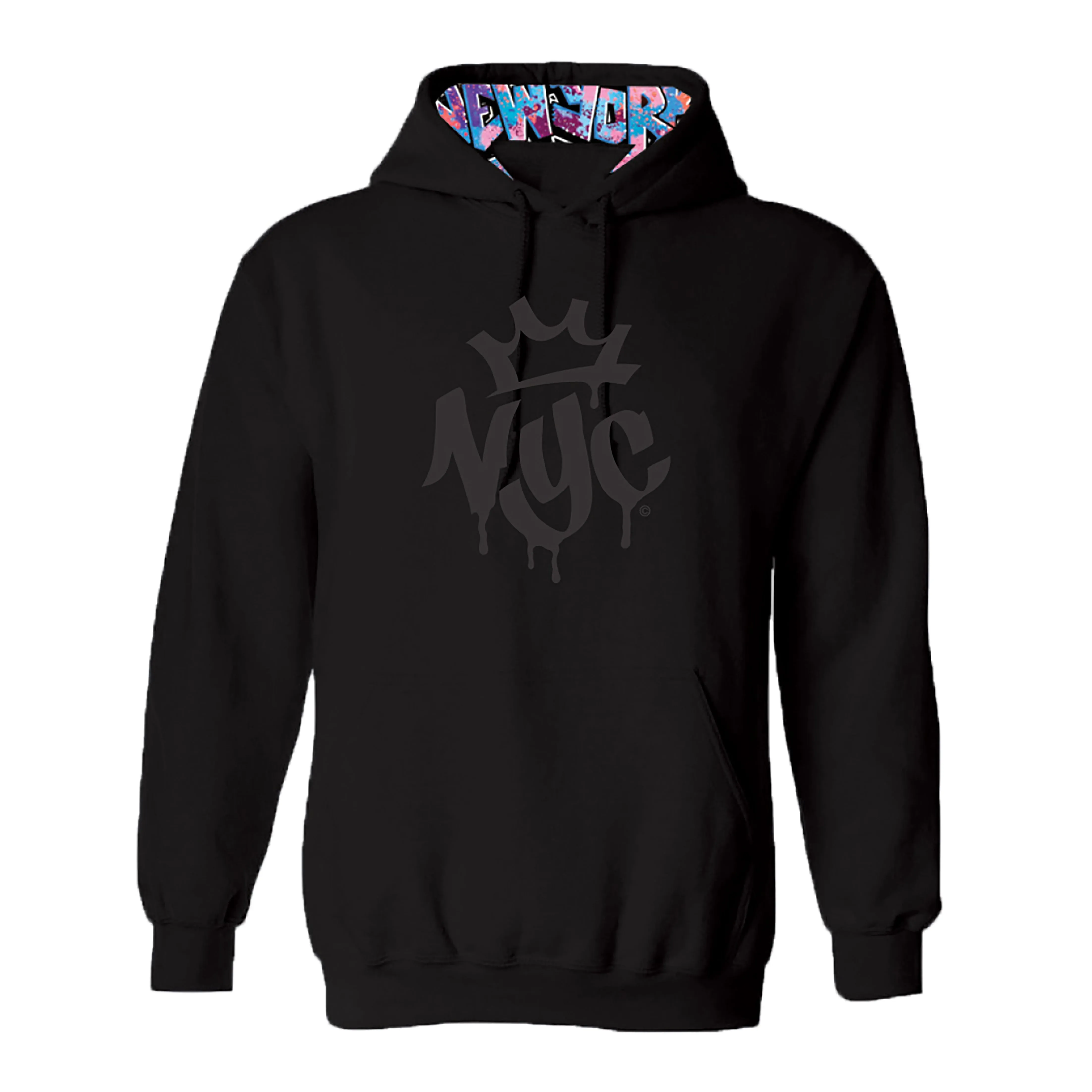 NYC Graffiti Hoodie (Black Adult Unisex)