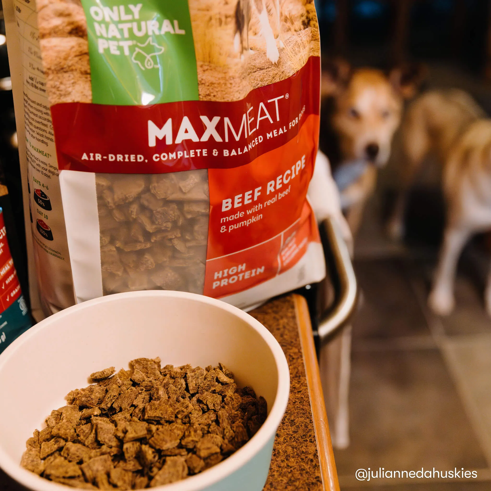 Only Natural Pet MaxMeat Air Dried Dog Food Beef Recipe