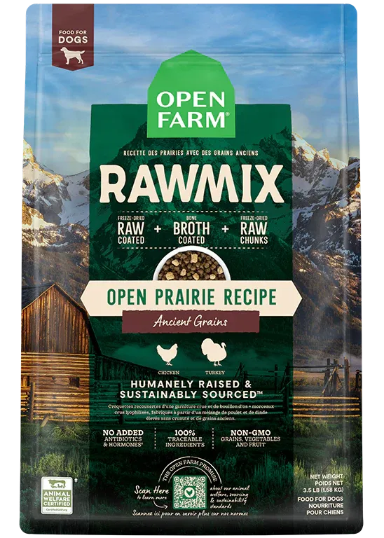 Open Farm for Dogs - Open Prairie with Ancient Grains RawMix Dry Dog Food