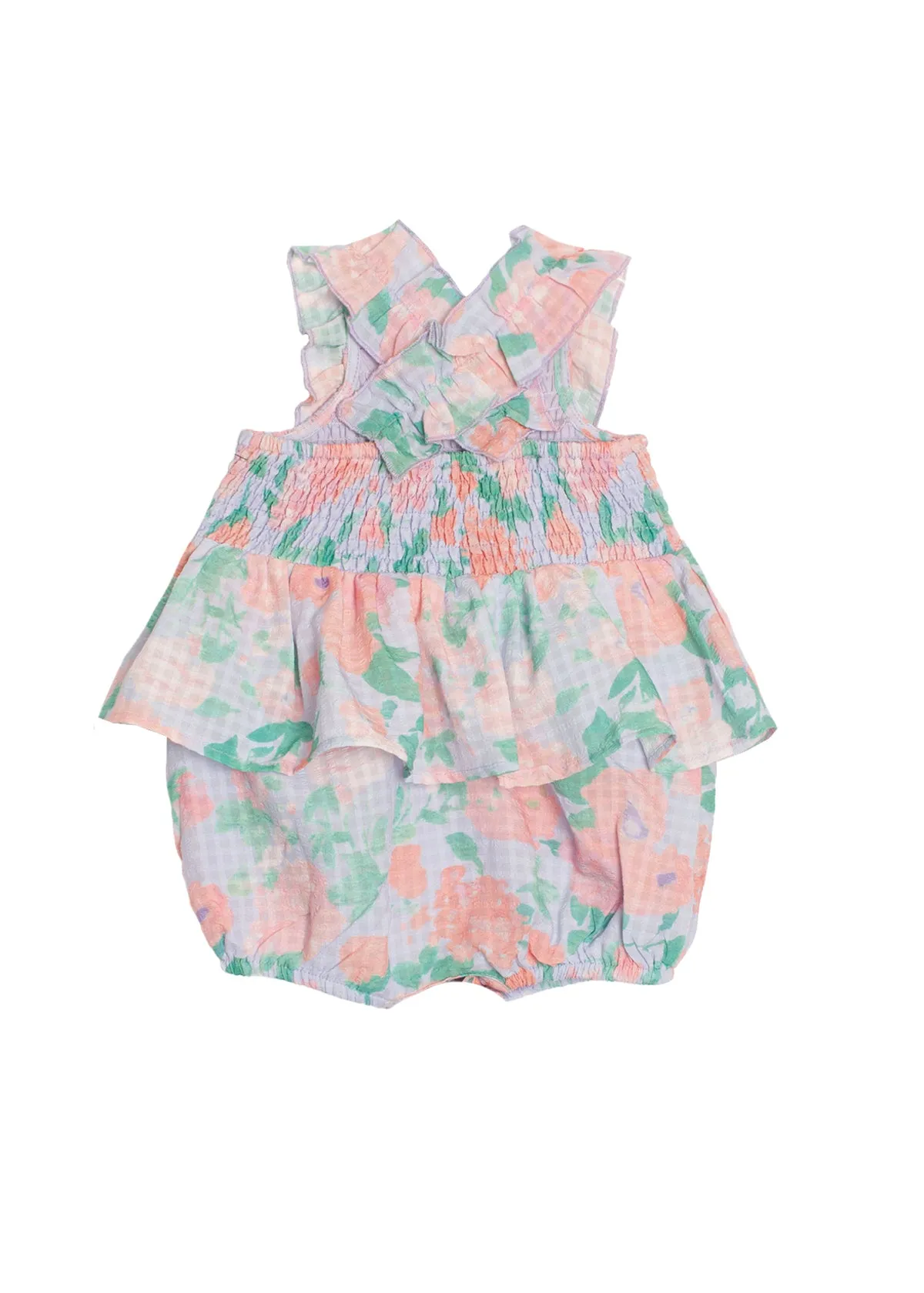 Pastel Picnic Floral Romper