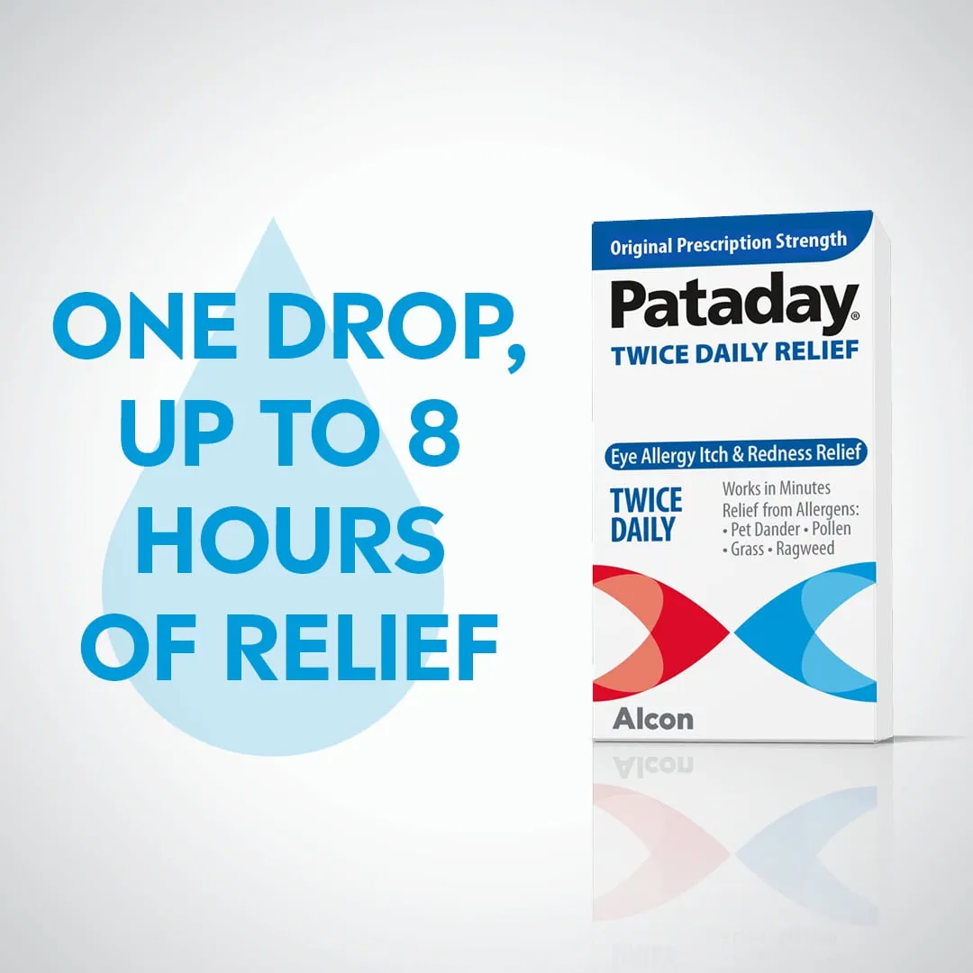 Pataday Twice Daily Eye Care Allergy Relief Eye Drops, 5 ml