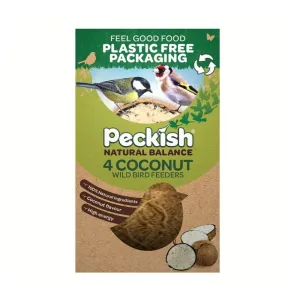 Peckish Natural Balance Coconut Feeder 6 x 4 pack