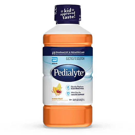 Pedialyte Pediatric Electrolyte Replenishment Drink, Mixed Fruit 1 liter